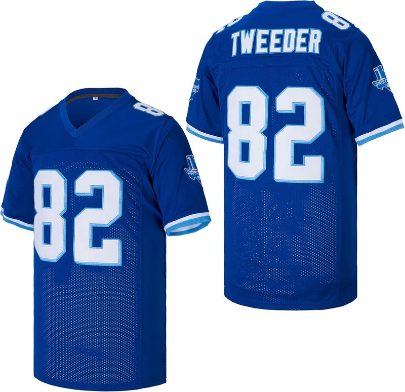 borizjersey Men's 82 Charlie Tweeder Varsity Blues Movie West Canaan Coyotes Football Jersey Stitched - Image 1
